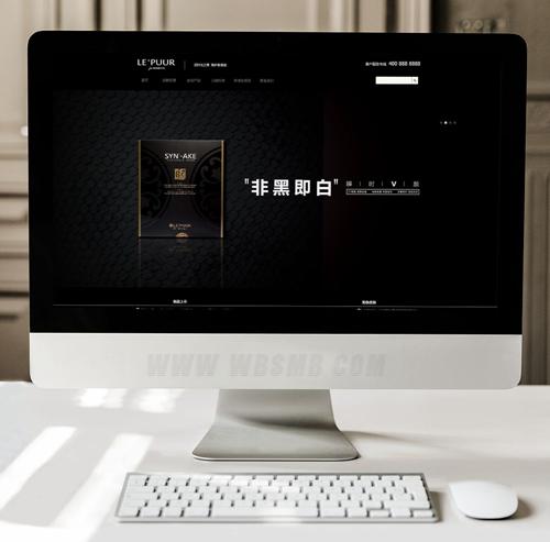 大气酷黑化妆品美容网站