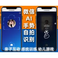微信AI手势自拍识别,亲子互动,感统训练,幼儿游戏,手势活动导航,微信公众号程序php源码